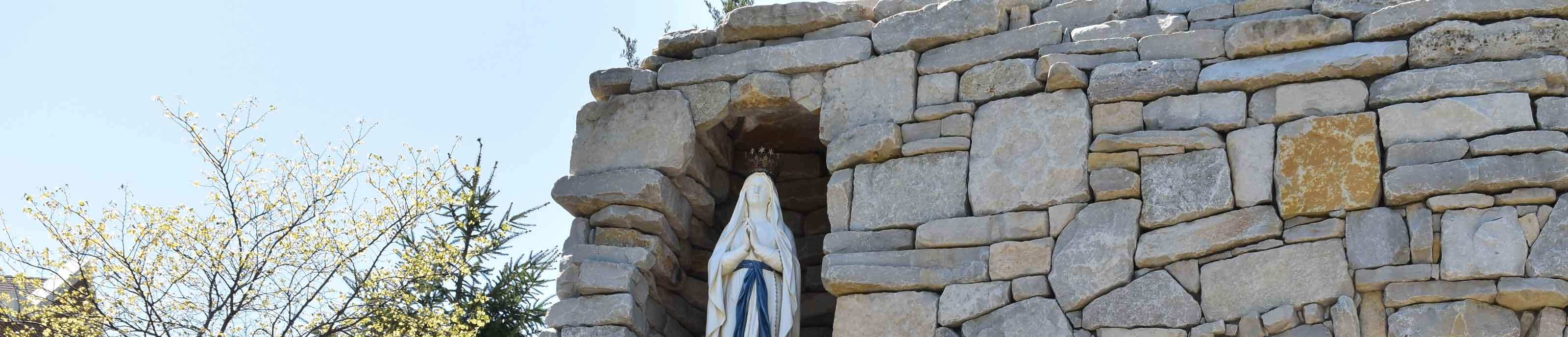 The statue of the Blessed Mother in Mary's Grotto