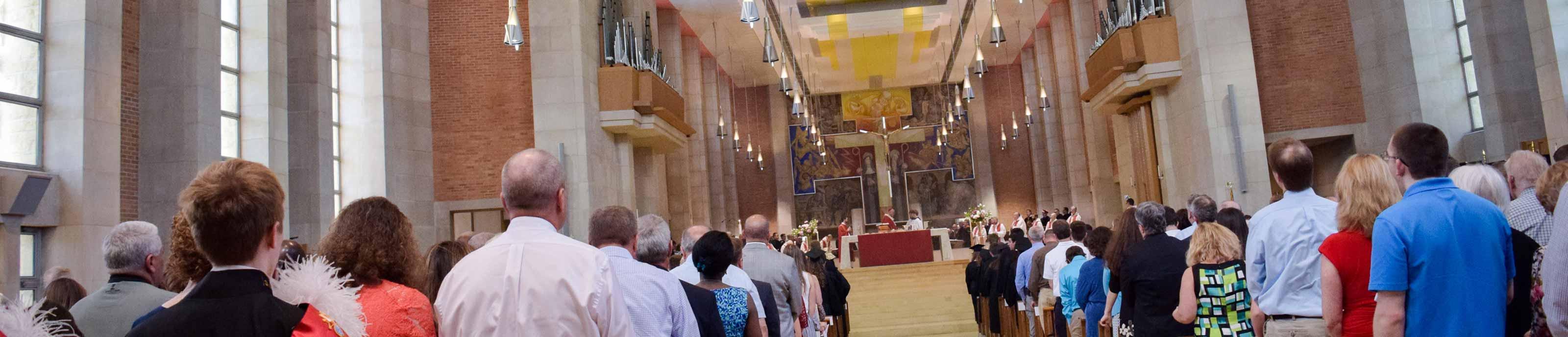 Mass in St. Benedict's Abbey Church